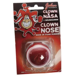 Joker Röd clownnäsa av skumgummi Ø5 cm | Barn Utklädnad