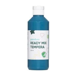 Panduro Hobby Ready Mix Tempera, svanenmärkt hobbyfärg för barn 250 ml, turkos | Barn Barnfärg