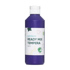 Panduro Hobby Ready Mix Tempera, svanenmärkt hobbyfärg för barn 250 ml, lila | Barn Barnfärg
