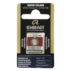 Rembrandt akvarellfärg halvkopp – Venetian Red 349 | Akvarell- & Vattenfärger