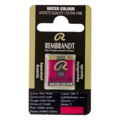 Rembrandt akvarellfärg halvkopp – Quinacridone Red Violet 365 | Akvarell- & Vattenfärger