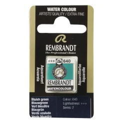 Rembrandt akvarellfärg halvkopp – Bluish Green 640 | Akvarell- & Vattenfärger
