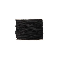 Panduro Hobby Resårband, elastisk tråd, svart – 50 meter, Ø1 mm tjocklek