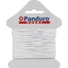 Panduro Hobby Resårband, elastisk tråd, vit – 10 meter, Ø1 mm tjocklek