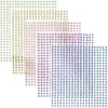 Panduro Hobby Rhinestone stickers big pack pastell – 2400 små pärlstickers i 5 färger. Ø2 mm