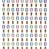 Panduro Hobby Rhinestone stickers glassar – gör 120 glassformade pärlstickers i olika färger! L. 6 / 7 mm