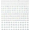 Panduro Hobby Rhinestone stickers iriserande kristall – 496 pärlstickers. Ø3, 4, 5, 6 mm | Rhinestonestickers