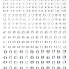 Panduro Hobby Rhinestone stickers kristall – 496 kristalliknande pärlstickers. Ø3, 4, 5, 6 mm