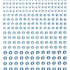 Panduro Hobby Rhinestone stickers ljusblå – 496 ljusblå pärlstickers. Ø3, 4, 5, 6 mm | Rhinestonestickers