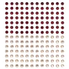 Panduro Hobby Rhinestone stickers – 336 runda fasetterade stickers i rött och rosa. Ø6 mm | Rhinestonestickers
