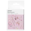 Panduro Jewellery Örhänges-kit med med pastell-tema, skapa 4 par fina örhängen med pärlor & charms | Örhängen