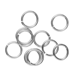 Panduro Jewellery Ringöglor Ø5 mm – mässing pläterad med 925 sterling silver, 10 st. | Ringöglor