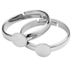 Panduro Jewellery Ringstomme silverfärgad 2 st