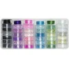 Panduro Jewellery Rocailles Kit, 36 burkar glaspärlor i vild mix av färg & form + 6×5 meter tråd | Övriga Satser