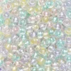 Preciosa Rocaillespärla 6/0 mix glada pastellfärger, 30 gram glaspärlor à Ø3,7–4,3 mm