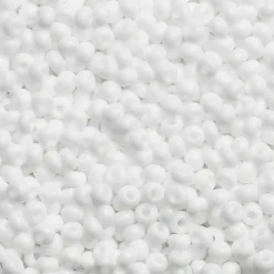 Preciosa Rocaillespärla 6/0 vit opak | Rocaillespärlor