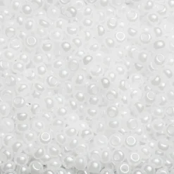 Preciosa Rocaillespärla 6/0 vit semitr.
