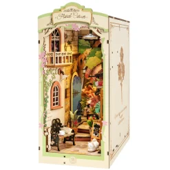 Robotime Rolife DIY Bookend Floral Corner miniatyr diorama – TGB09, 108×190×240 mm | Grundsatser