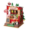 Robotime Rolife DIY Cocoa Shop miniatyr diorama – DS042, 87×70×105 mm