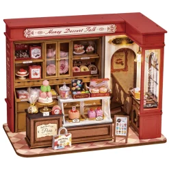 Robotime Rolife DIY Honey Dessert Talk miniatyr diorama – DG168, 230×135×173 mm | Grundsatser