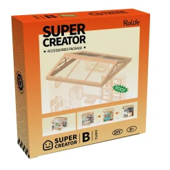 Robotime Rolife DIY Super Creator B DWP02 – Vackert tak & dammskydd för Super Creator-dioraman