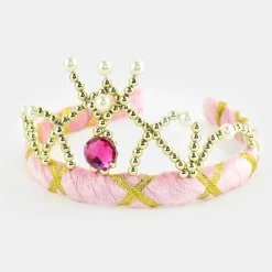 Den Goda Fen Rosa sammetstiara, 14 cm | Barn Utklädnad