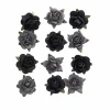 Matching Color Rosor Black papper 12 st | Pappersblommor