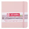 Royal Talens Art Creation Sketch skissbok 12x12 cm, rosa omslag – 140 g/m², 80 ark | Skissböcker