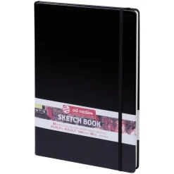 Royal Talens Art Creation Sketch skissbok 21×30 cm (A4), svart omslag – 140 g/m², 80 ark | Skissböcker