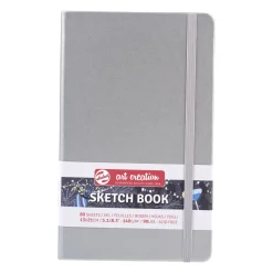 Royal Talens Art Creation Sketch skissbok 13×21 cm, silvrigt omslag – 140 g/m², 80 ark | Skissböcker