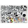 Panduro Hobby Rörliga ögon mix storpack med ca 650 olika typer av wiggly eyes | Ögon & Näsor