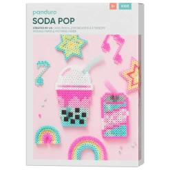 Barn Panduro Iron Beads Rörpärlor Midi kit Soda Pop & söta saker! 2600 pärlor à Ø5 mm & 2 pärlplattor