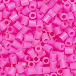Panduro Iron Beads Rörpärlor Midi 1000 st bubbelgum rosa, Ø5 mm | Barn Rörpärlor Midi