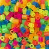 Panduro Iron Beads Rörpärlor Midi 3000 st i härlig mix av neonfärger, Ø5 mm | Barn Rörpärlor Midi