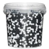 Panduro Iron Beads Rörpärlor Midi 4000 st i svart & vit mix, Ø5 mm | Barn Rörpärlor Midi