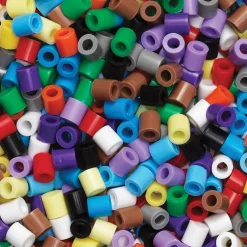 Panduro Iron Beads Rörpärlor Midi 6000 st mix med basfärger, Ø5 mm | Barn Rörpärlor Midi