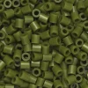 Panduro Iron Beads Rörpärlor Midi 1000 st mossgrön, Ø5 mm | Barn Rörpärlor Midi