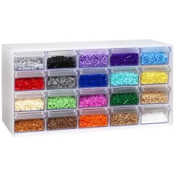 Barn Panduro Iron Beads Rörpärlor Midi 20000 st pärlor à Ø5 mm, 20 regnbågsglada färger i vår klassiska pärlbyrå