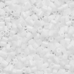 Barn Panduro Iron Beads Rörpärlor Mini 1000 st vit, Ø2,5 mm