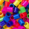 Barn Panduro Iron Beads Rörpärlor XL 600 st – mix med neonfärger, stora pärlor som är Ø9 mm