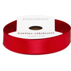 Panduro Hobby Rött satinband – 12 mm brett och 8 meter långt | Satinband