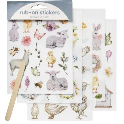 Panduro Design Rub ons 10 ark djur och natur