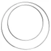 Panduro Hobby Runda cirkelformade metallringar, förkromade. 2 st. Ø15 & 20 cm | Kransar
