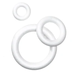 Panduro Hobby Runda styrolitkransar, stommar för kransar 3-pack. Ø10, 16, 25 cm