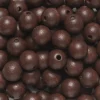 Preciosa Runda träpärlor Ø10 mm, cirka 100 st. brun