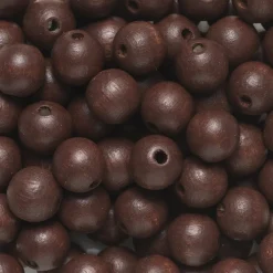 Preciosa Runda träpärlor Ø10 mm, cirka 100 st. brun