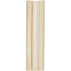Panduro Hobby 3 rundstavar – längd 22 cm, diameter 19 mm | Rundstavar & Pinnar