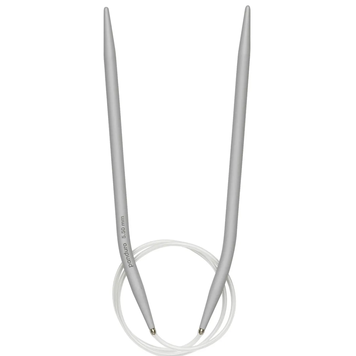 Pony yarn accessories Rundstickor, längd 60 cm Ø5,5 mm – aluminium | Rundstickor