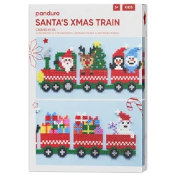 Panduro Iron Beads Santas Xmas Train, pärla tomtens låååånga jultåg! 58×13 cm | Barn Jul