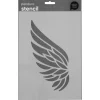 Panduro Design Schablon A4 , stencil med en stor vinge
